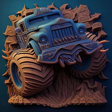 3D модель Игра Битва грузовиков-монстров (STL)